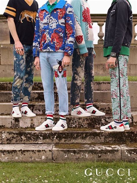 gucci ace sneaker outfit men|gucci ace sneakers men outfit.